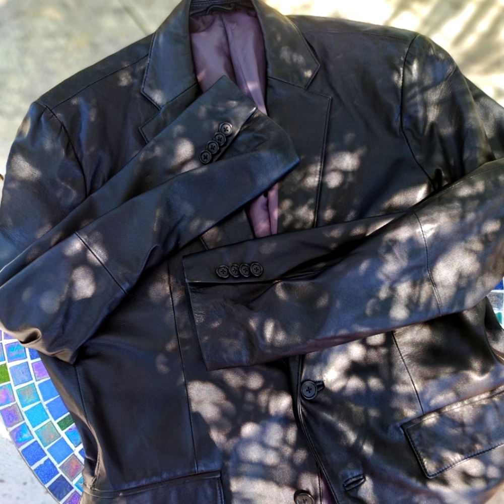 Men's Black Leather Jacket